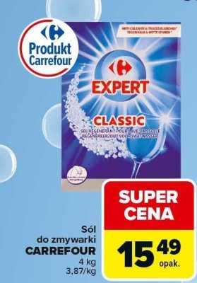 Sól do zmywarki Expert Classic Carrefour promocja w Carrefour Market