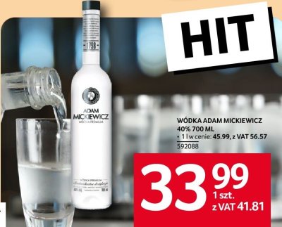 W贸dka Adam mickiewicz promocja w Selgros
