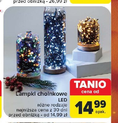 Lampki choinkowe led promocja w Carrefour Market