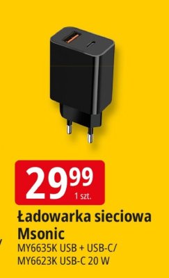 Ładowarka sieciowa Msonic promocja w Leclerc