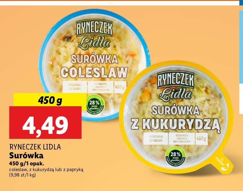 Surówka z kukurydzą Ryneczek lidla promocja