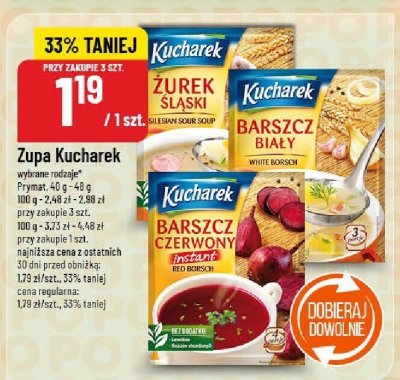 Zupa Kucharek barszcz czerwony promocja w POLOmarket