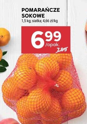 Pomarańcze sokowe 1,5kg promocja w Stokrotka