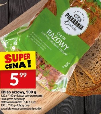 Chleb razowy, 500 g promocja w Twój Market