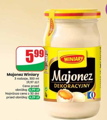 Majonez Winiary Dekoracyjny promocja w Dino