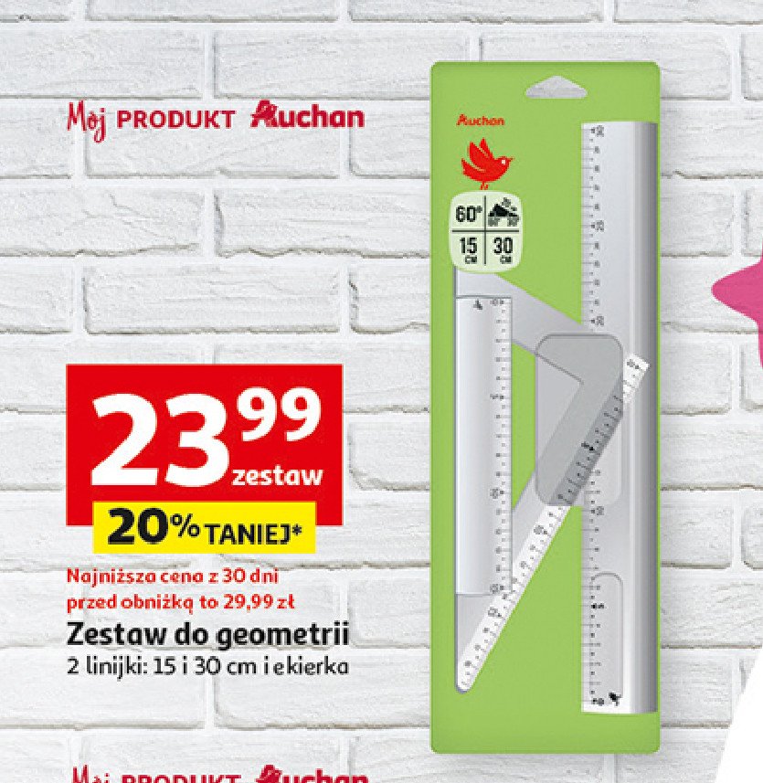 Zestaw geometryczny Auchan promocja