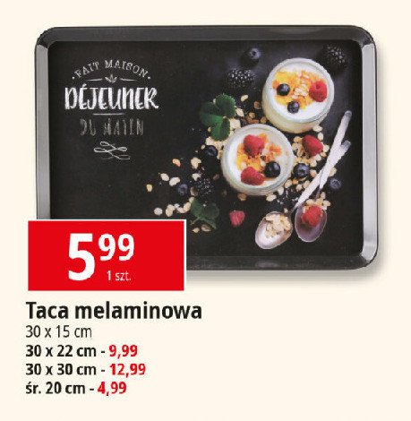 Taca melaminowa 20 cm promocja w Leclerc