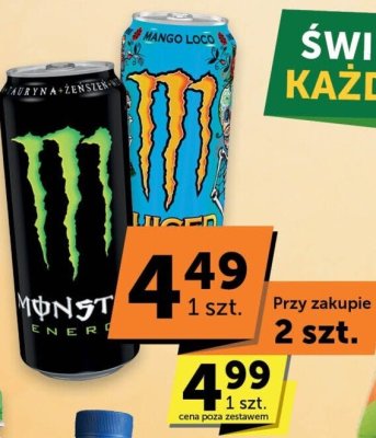 Nap贸j energetyczny Monster energy classic promocja w Euro Sklep