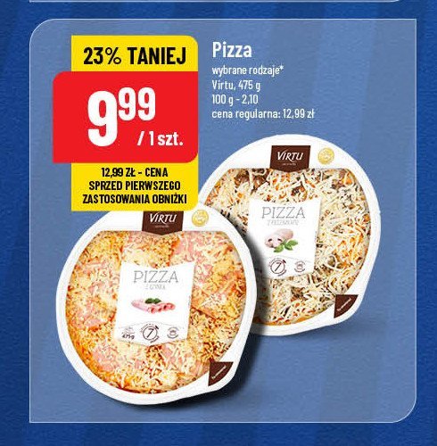 Pizza z pieczarkami Virtu promocja w POLOmarket