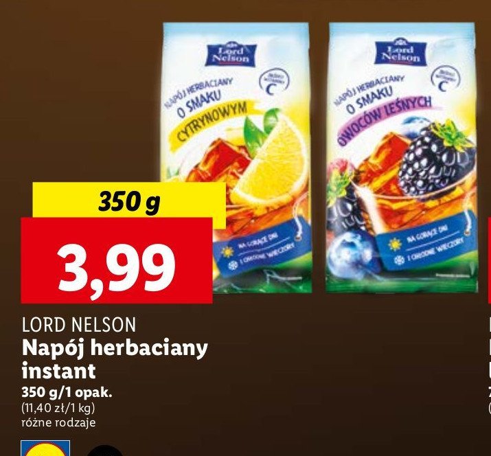 Nap贸j herbaciany instant o smaku cytrynowym Lord nelson promocja