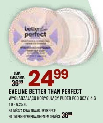 Puder EVELINE BETTER THAN PERFECT promocja w Drogerie Natura