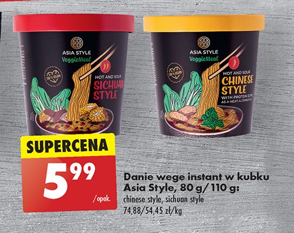 Danie instant chinese style Asia style promocja