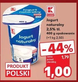 Jogurt naturalny K-classic promocja