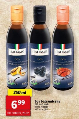 Sos balsamiczny z sokiem truskawkowym Italiamo promocja