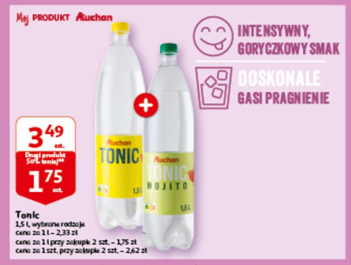 Nap贸j tonic Auchan promocja