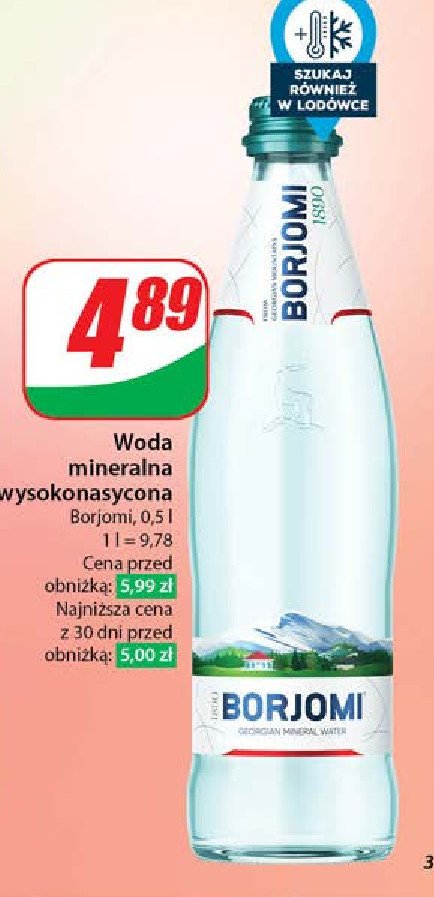 Woda niegazowana Borjomi promocja