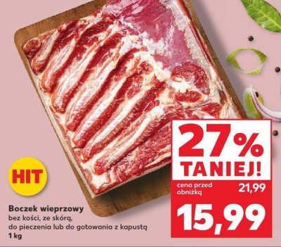 Boczek wieprzowy bez kości promocja w Kaufland