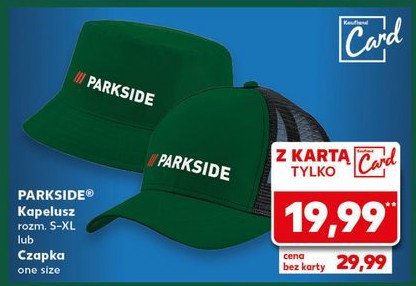 Czapka s-xl Parkside promocja