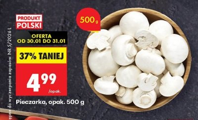 Pieczarka, opak. 500 g promocja w Biedronka