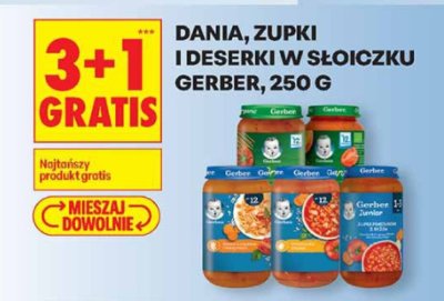 Dania, zupki i deserki w słoiczku Gerber, 250 g promocja w Biedronka