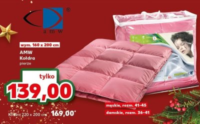 Kołdra pierze 160 x 200 cm promocja w Kaufland