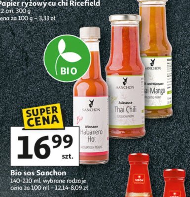 Bio sos Sanchon 140-210 ml wybrane rodzaje promocja w Auchan