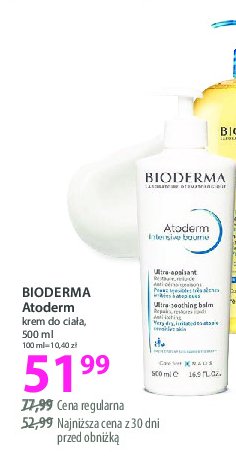 Mleczko ochronno-nawilżające Bioderma atoderm promocja