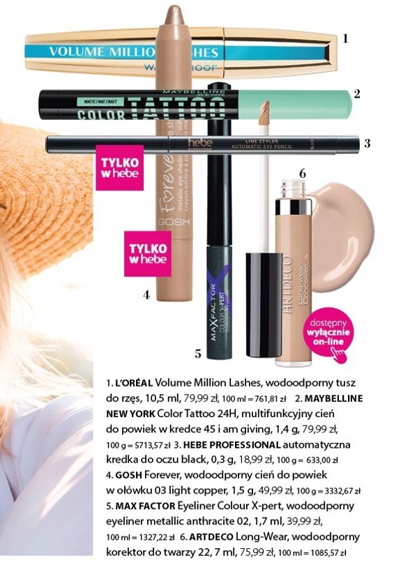 Cień do powiek w kredce 45 i am giving MAYBELLINE COLOR TATTOO 24H promocja