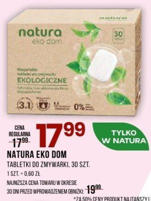 Tabletki do zmywarki promocja w Drogerie Natura