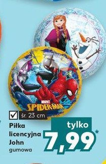 Piłka licencyjna spider-man śr. 23 cm John promocja