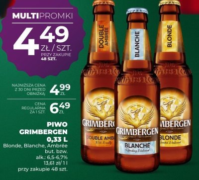 Piwo promocja w Duży Ben