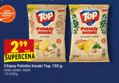 Chipsy o smaku chrzanu polskie smaki Top chips Top (biedronka) promocja
