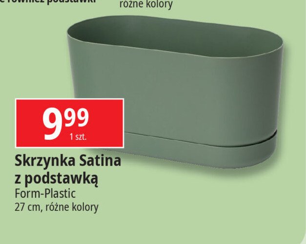 Skrzynka satina z podstawk膮 27 x 13 x 15 cm Form-plastic promocja