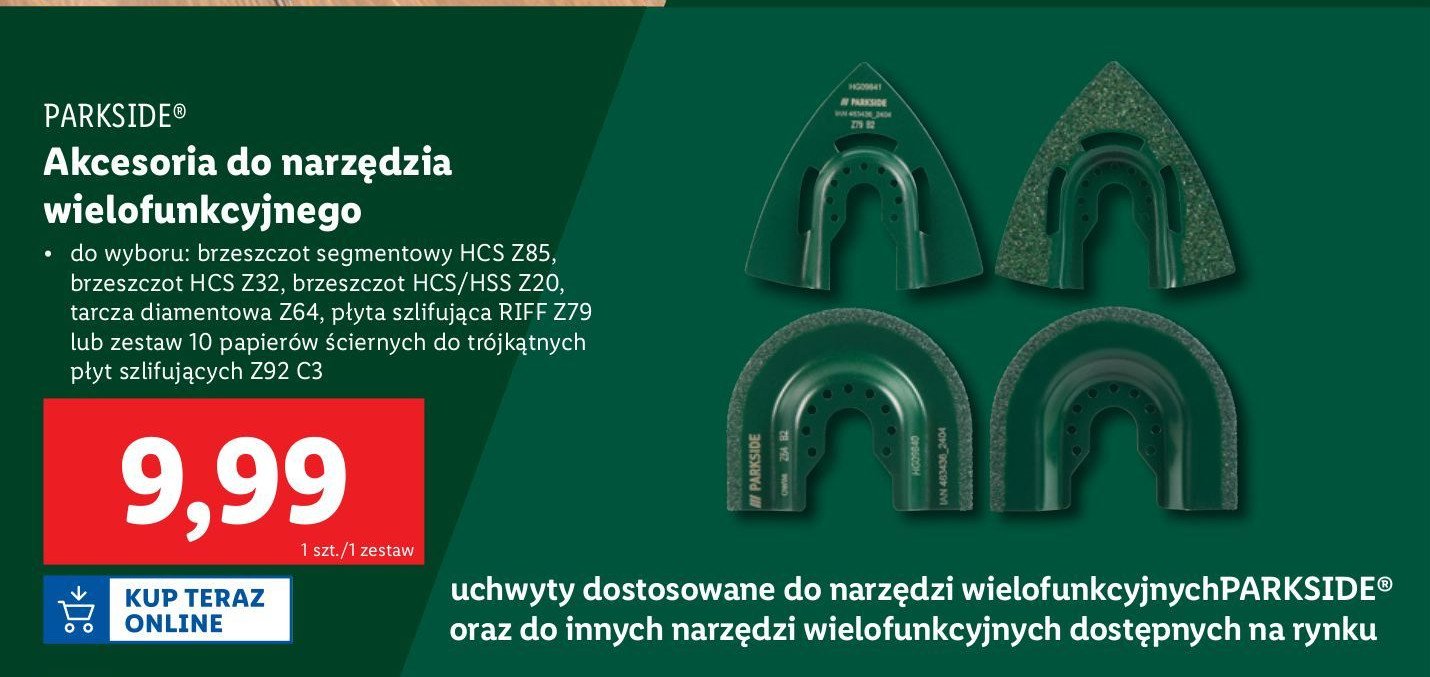 Brzeszczot hcs z32 Parkside promocja