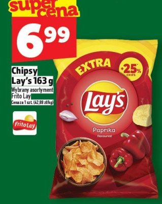 Chipsy Lay's 163 g promocja w TOPAZ