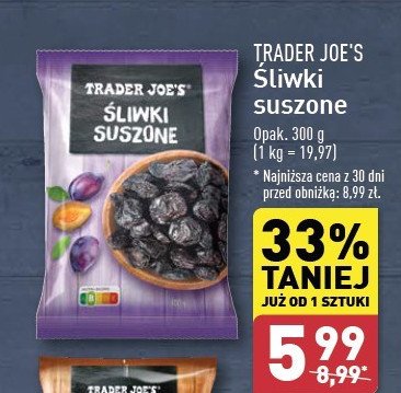 Śliwki suszone Trader joe's promocja