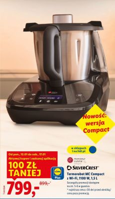 Termorobot MC Compact z Wi-Fi, 1100 W, 1,5 L  promocja w Lidl