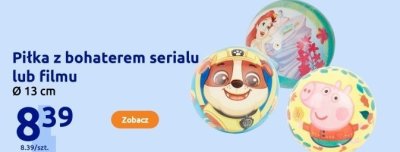 Piłka z bohaterem serialu lub filmu Ø 13 cm promocja w Action