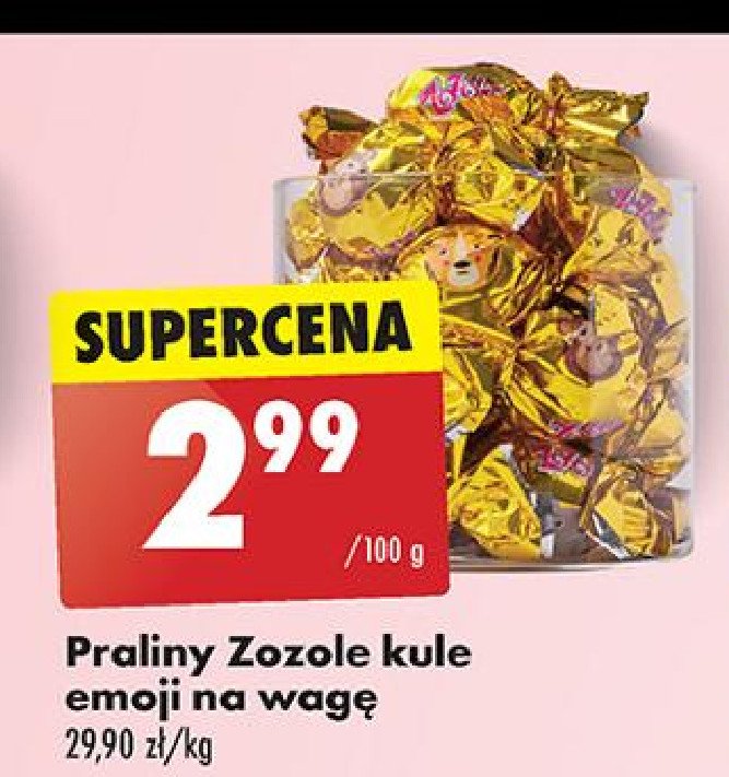 Praliny emoji Mieszko zozole promocja w Biedronka