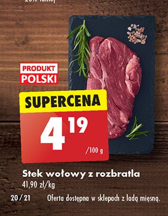 Stek wołowy z rozbratla promocja