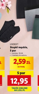 Stopki męskie 39-46 Livergy promocja