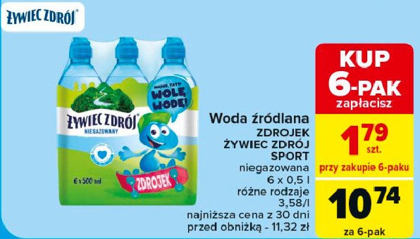 Woda niegazowana Żywiec zdrój zdrojek promocja