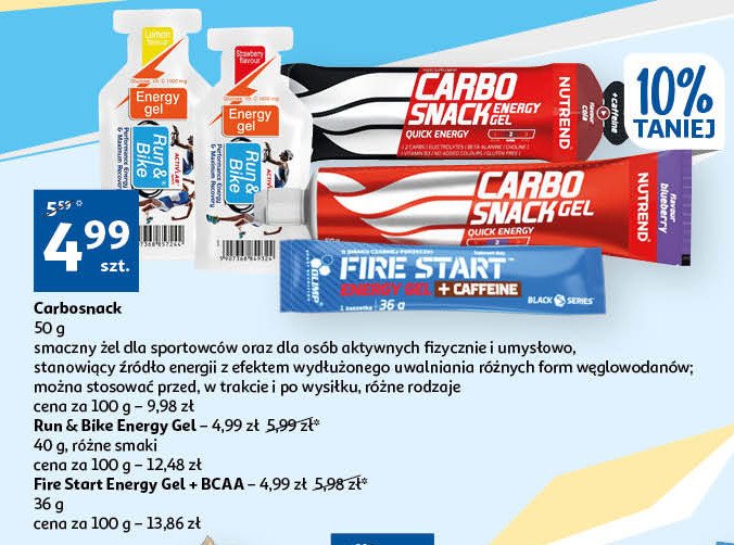 Żel energetyczny NUTREND CARBOSNACK promocja