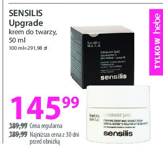 Krem na noc Sensilis upgrade promocja