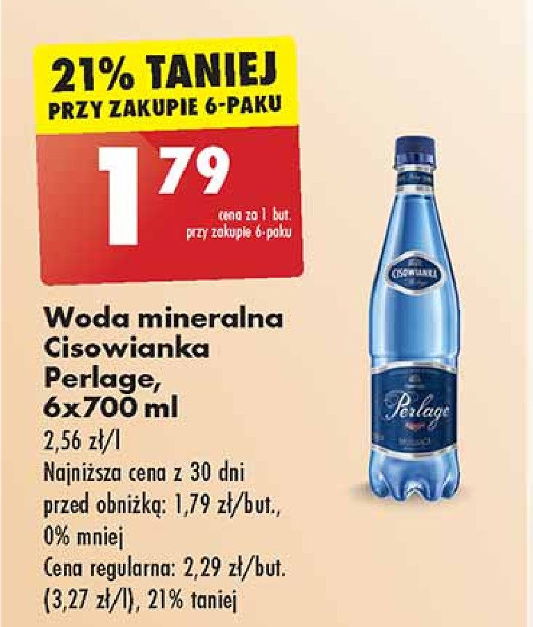 Woda musująca Cisowianka perlage promocja