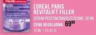Serum L'Oréal Paris Revitalift Filler przeciwzmarszczkowe 30 ml promocja w Drogerie Natura