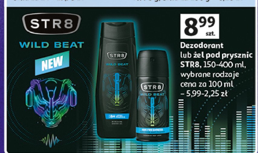Dezodorant Str8 wild beat promocja w Auchan