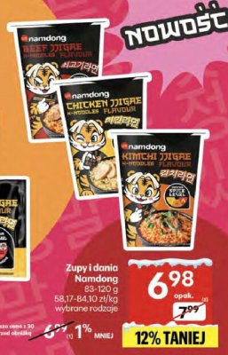 Zupy i dania Namdong wybrane rodzaje promocja w Delikatesy Centrum