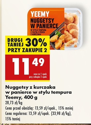 Nuggetsy w panierce Yeemy promocja