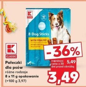 Pałeczki dla psów drób K-classic promocja